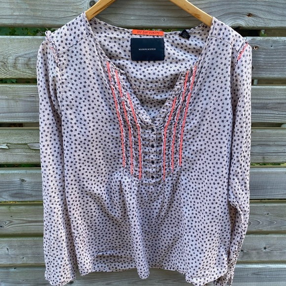 Masion Scotch Dress Shirt w/star pattern - Picture 1 of 2